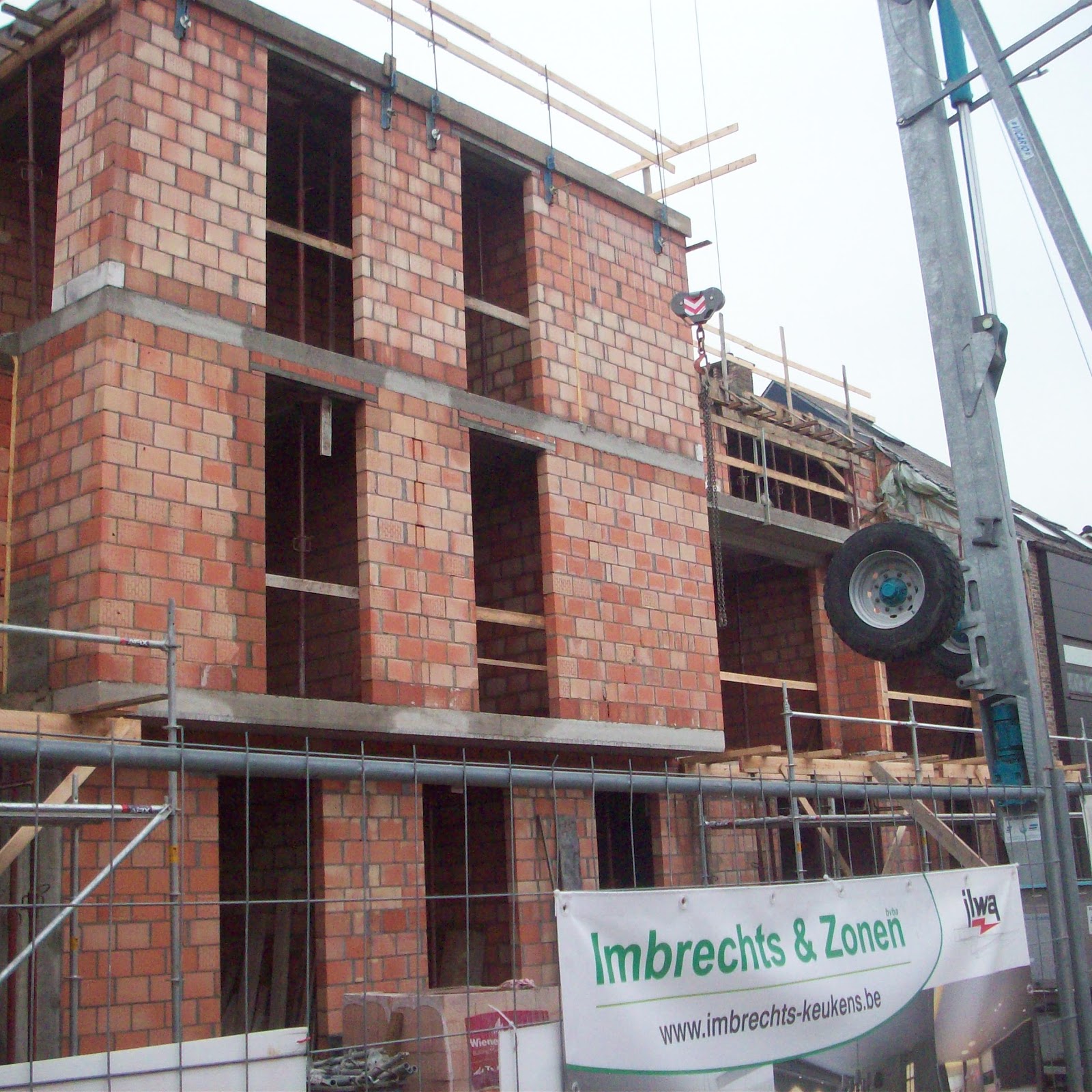 Bouwproject in uitvoering